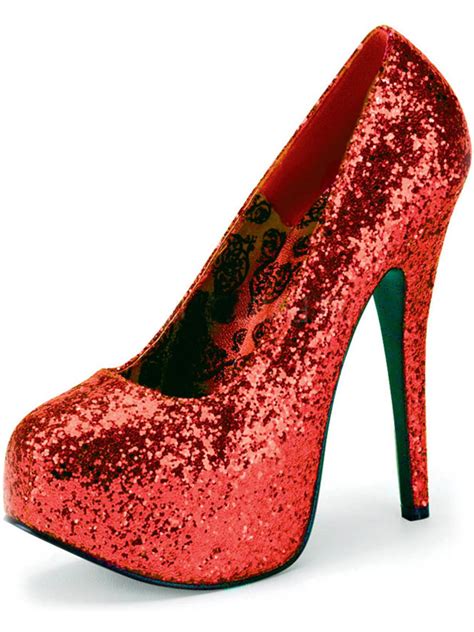 Red Sparkly Heels for Women .